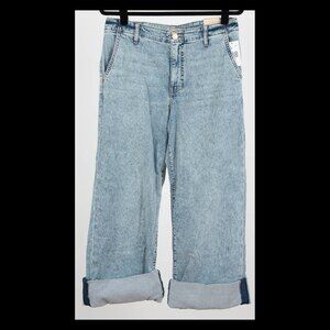 Kut From the Kloth Womens Jean Light Wash High Rise Wide Leg Jeans Size 10 NWT